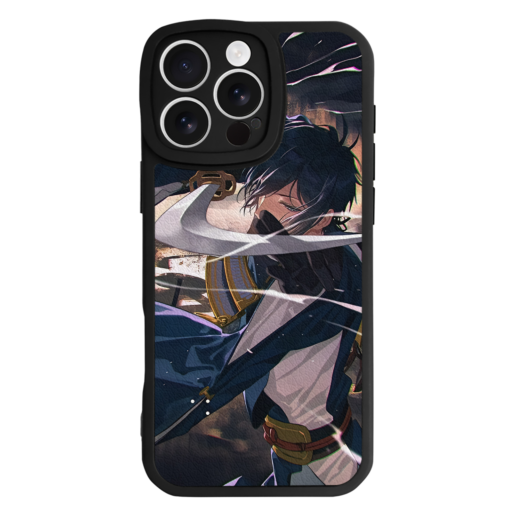 （画像用） 刀剣乱舞 Touken Ranbu 【iPhone 16シリーズ対応】シリコンスマホケース（レザー調） 材質：シリコン